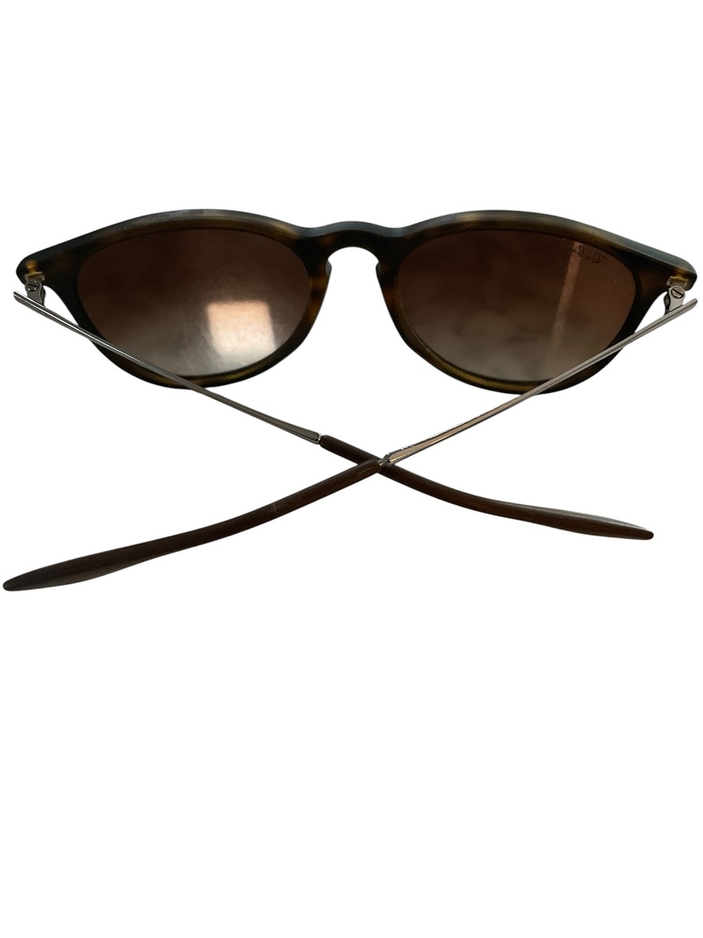 Ray-Ban Women's Erika RB4171 Classic Tortoiseshell Round Sunglasses - Picture 2 of 3